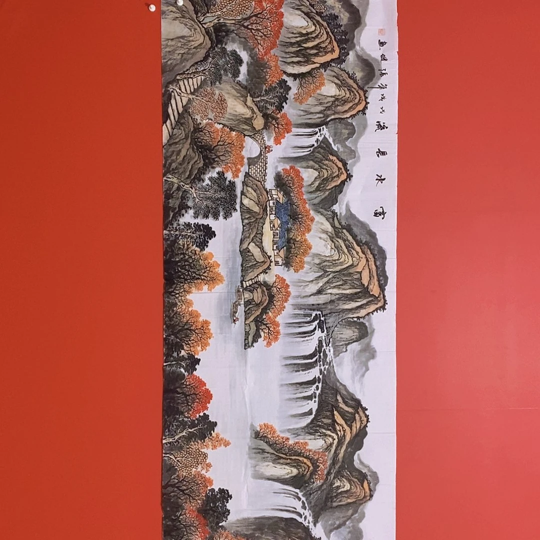 国画山水花鸟国画作品