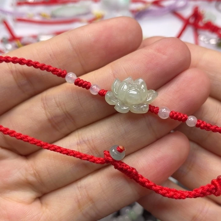 未镶嵌手绳翡翠脚链