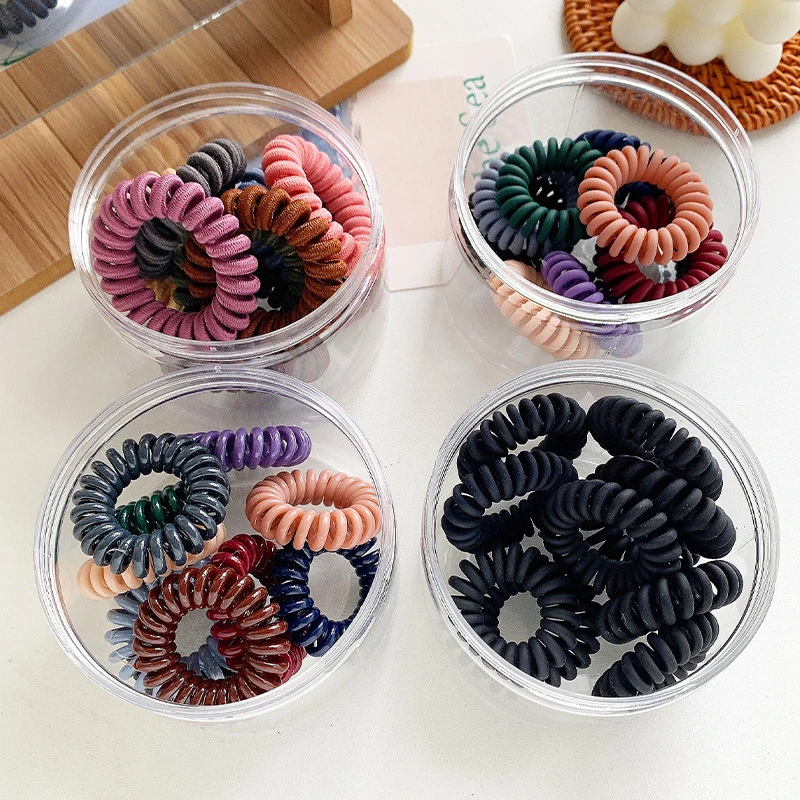 细款大号皮筋黑色头饰发圈头绳女电线圈扎头发小号电话线韩国发绳