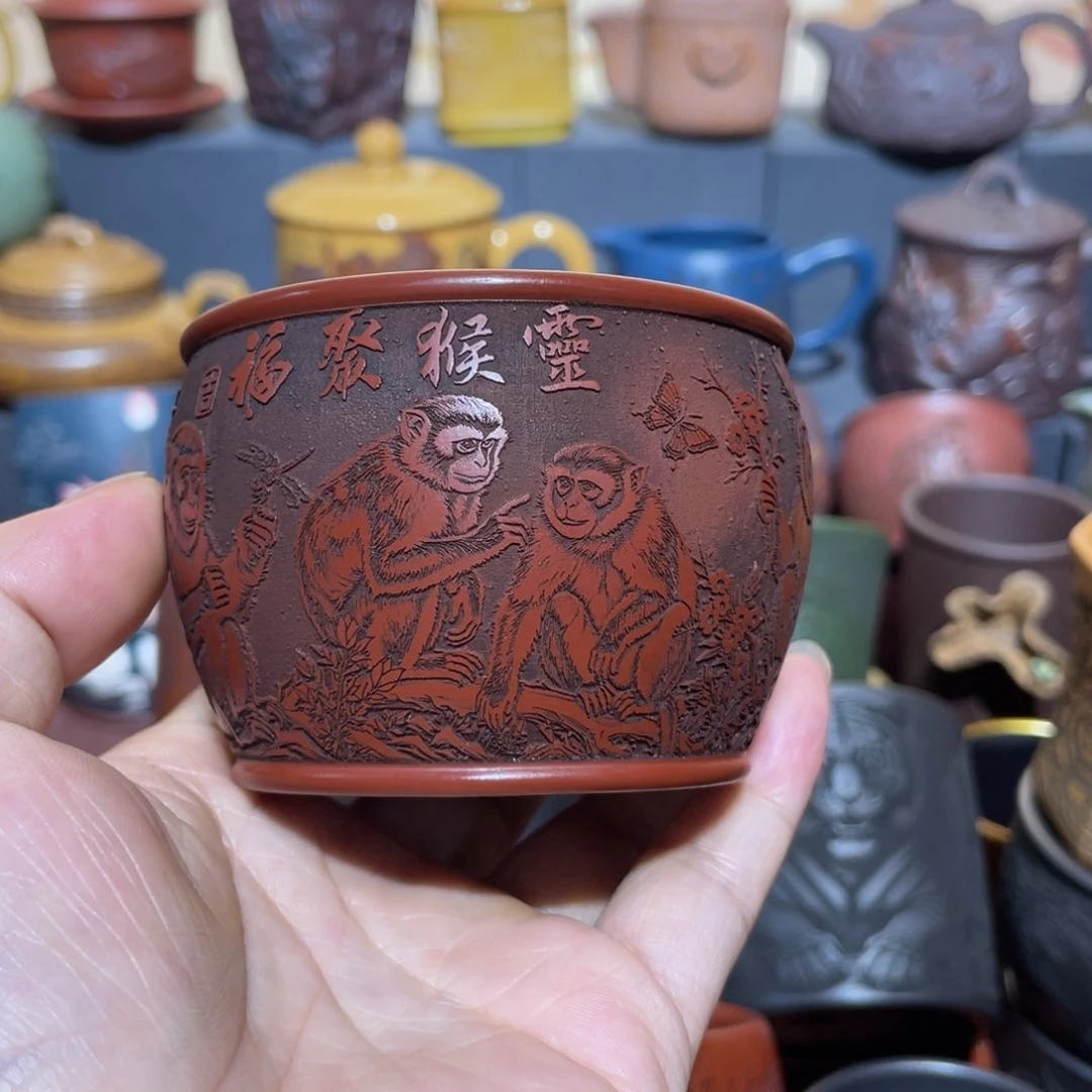 原矿紫砂手工主人杯