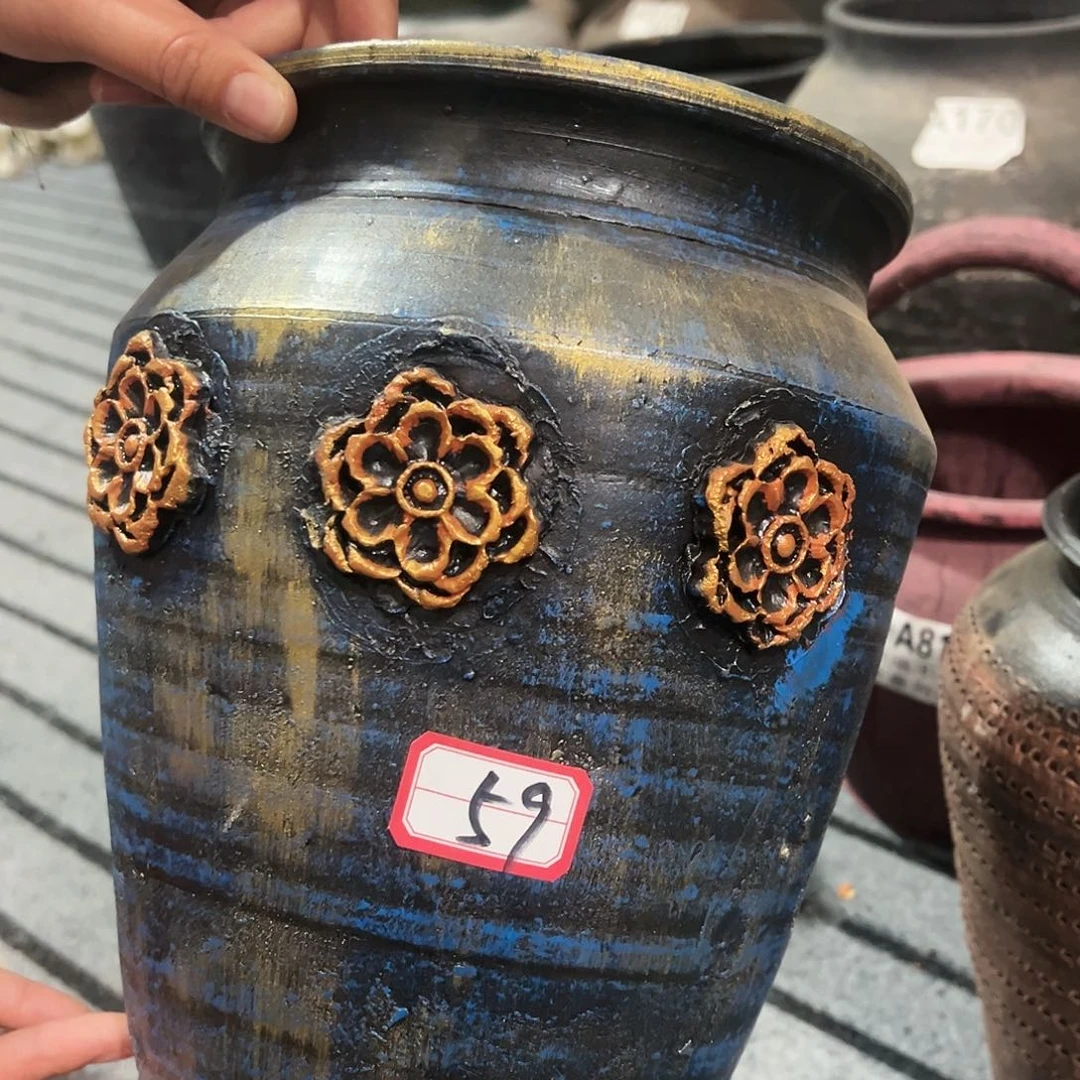 红陶瑕疵浮雕花59号