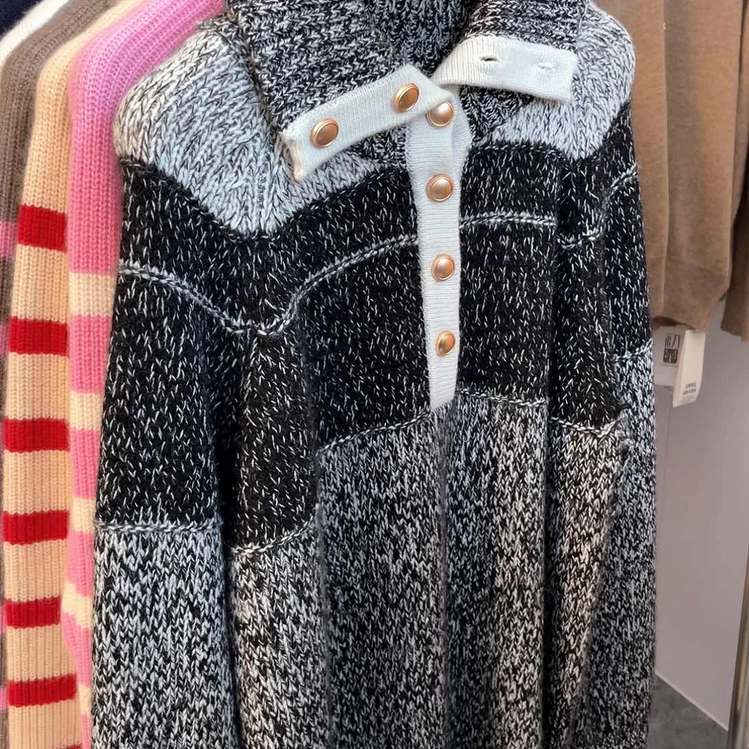 M***i瓦莎 同款 加厚 羊绒衫