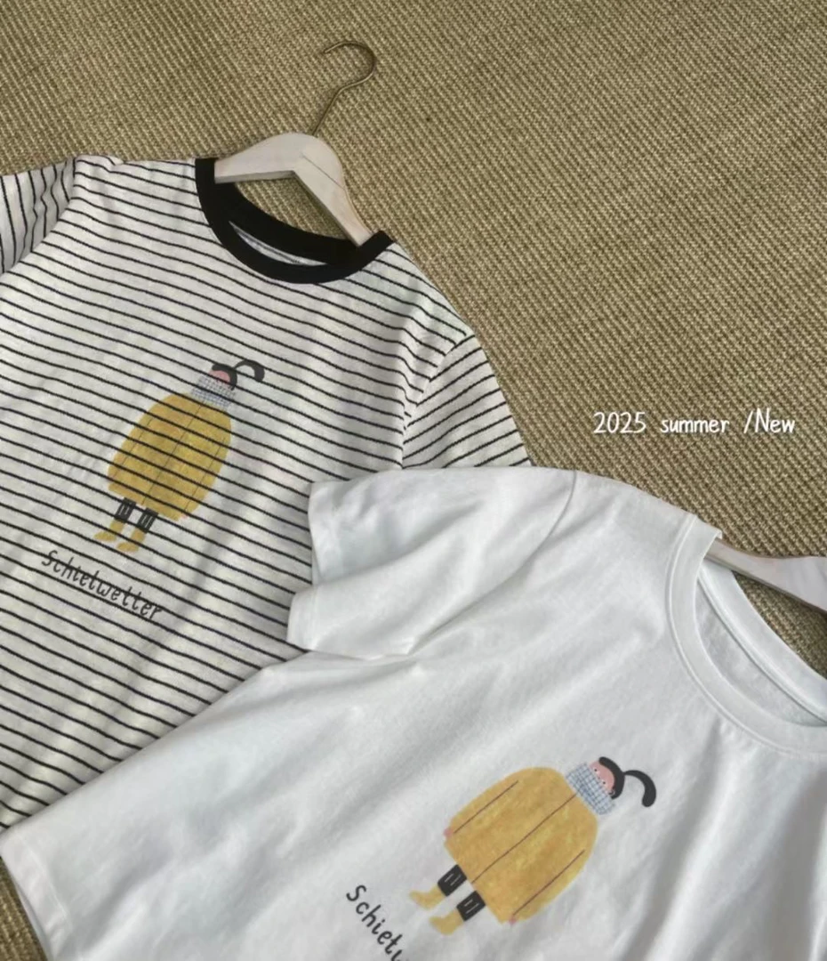 1725131 超舒服面料 高马尾女孩短袖