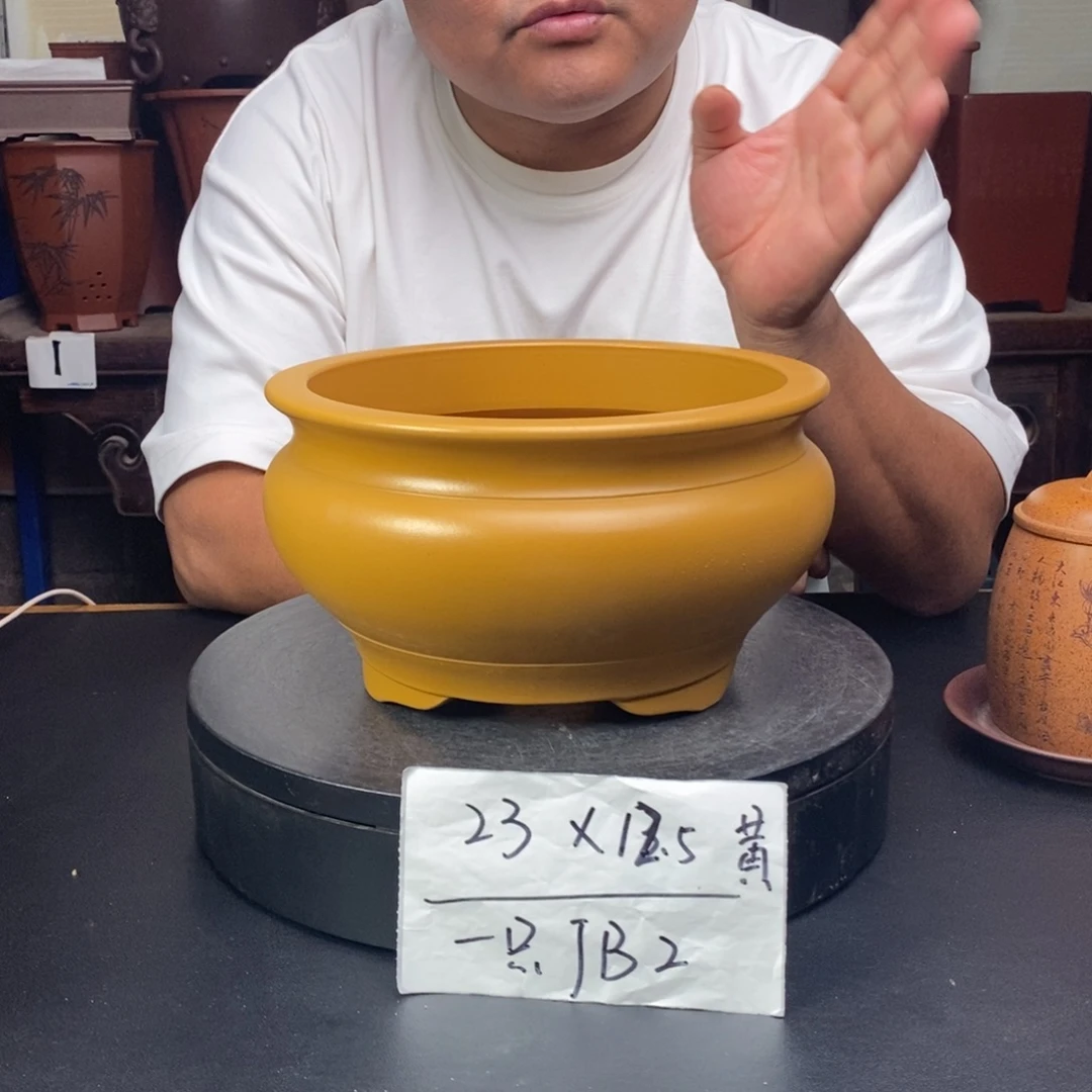 紫砂花盆货号一只JB2