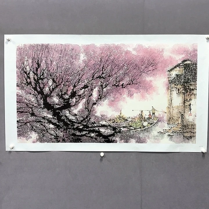 国画亲笔手绘放心去藏