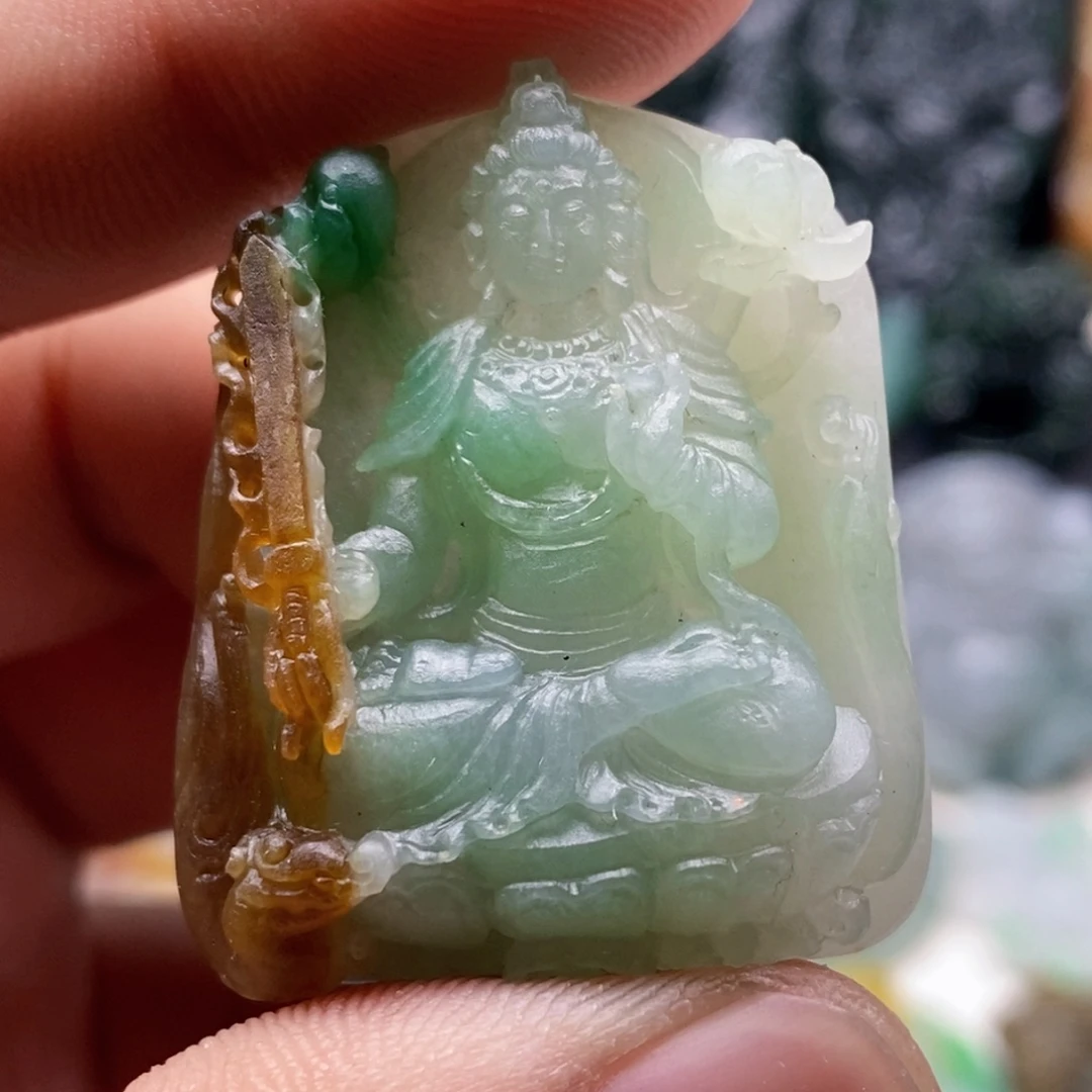 王***否未镶嵌定制翡翠天然翡翠A货虚空藏