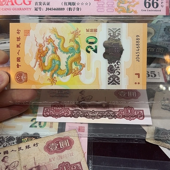 已退市三版纸币龙钞豹子身8