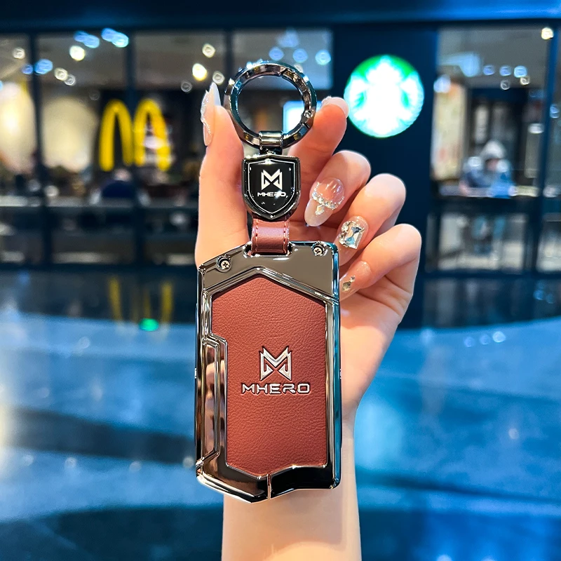 适用2023款猛士917钥匙套金属猛士917越野纯电汽车遥控钥匙套包扣