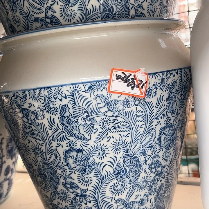 陶瓷景德镇精品花盆栽适合盆