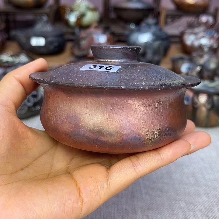 裸柴烧陶瓷手工茶器