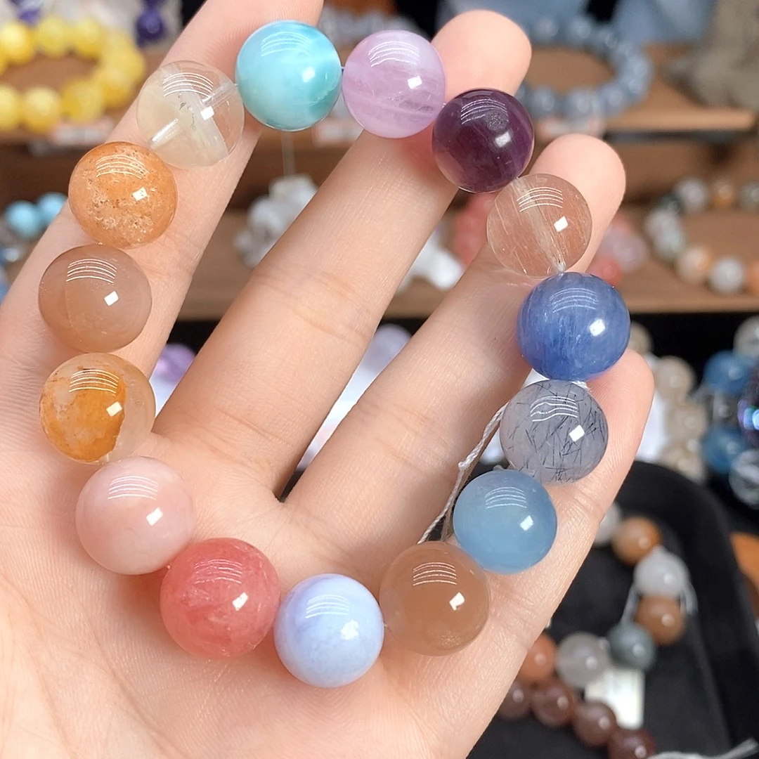 天***青未镶嵌手链水晶天然水晶手串