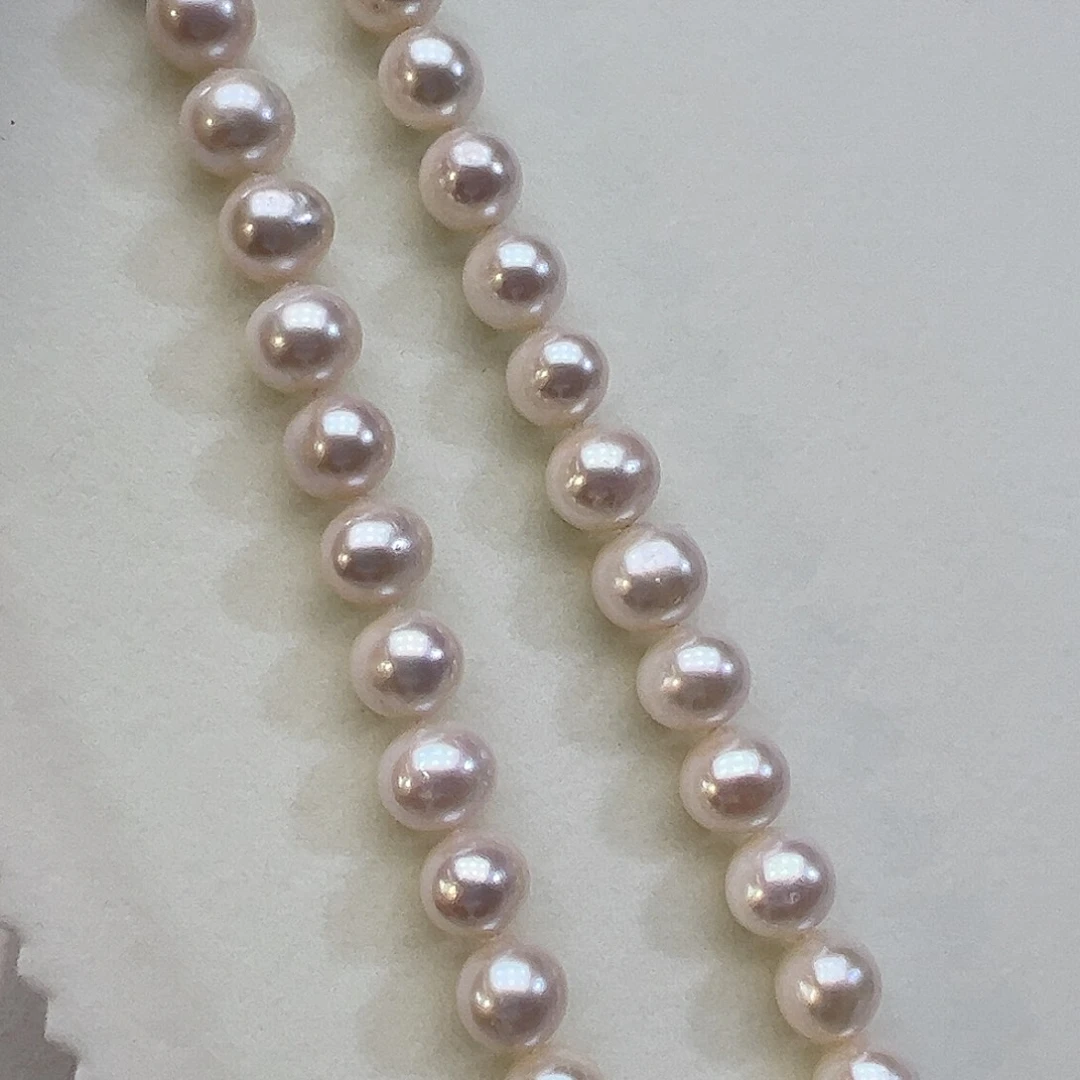 颈饰银S925镶嵌淡水珍珠➕9-10高品极光炫彩