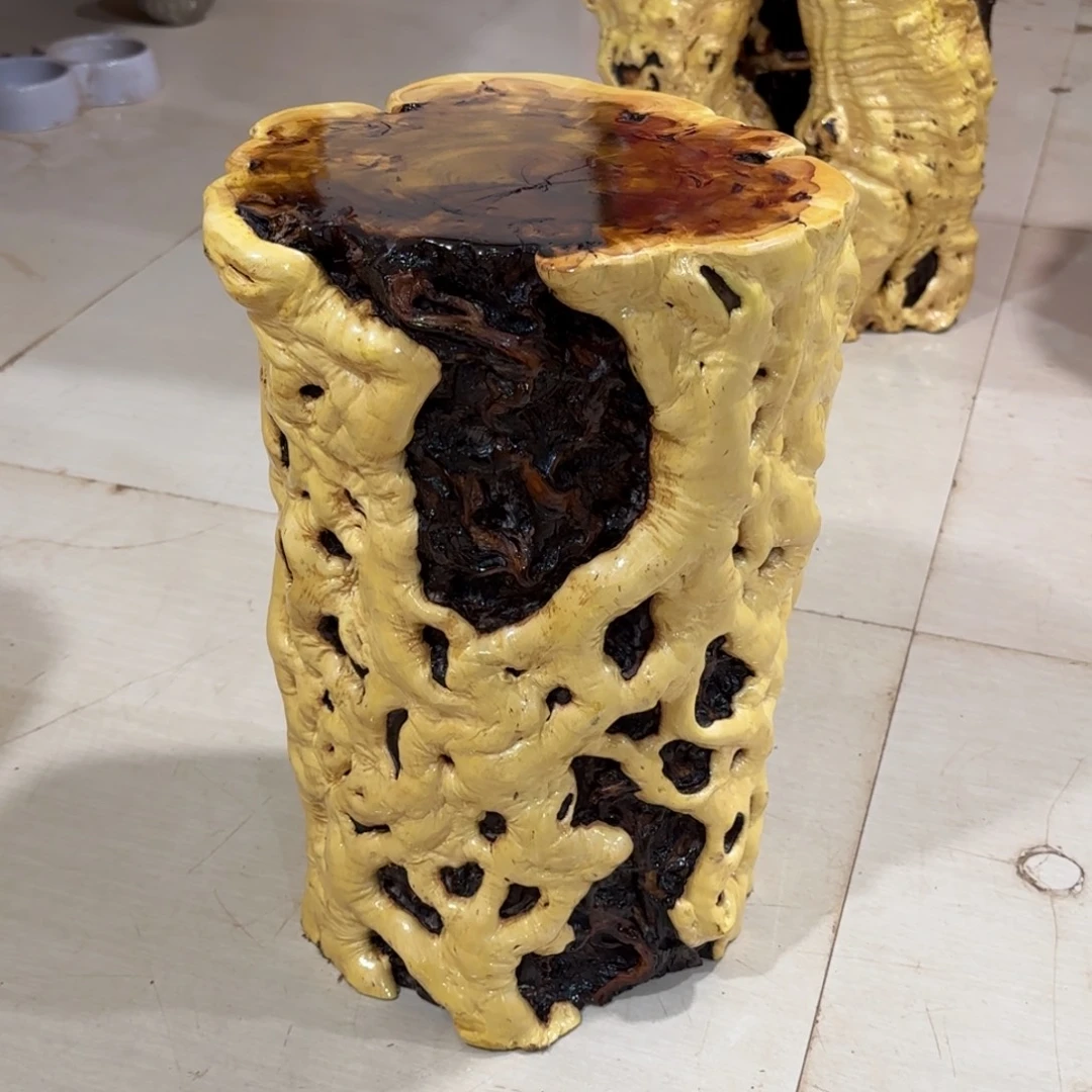 爱***活龙纹鸡心枣木手工艺品