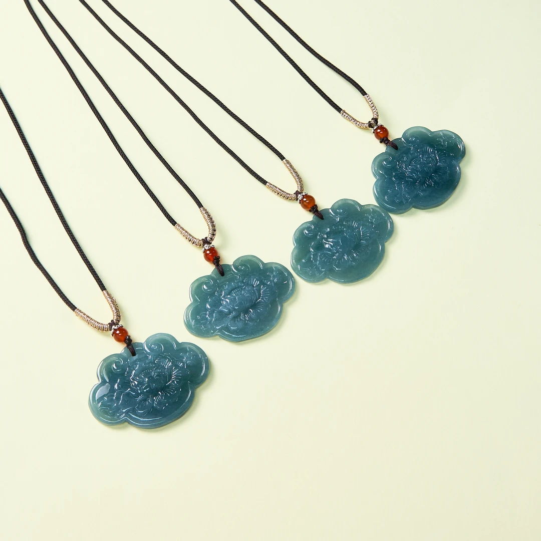 石惑珠宝*翡翠吊坠-牡丹锁约47*34mm/多样性发一