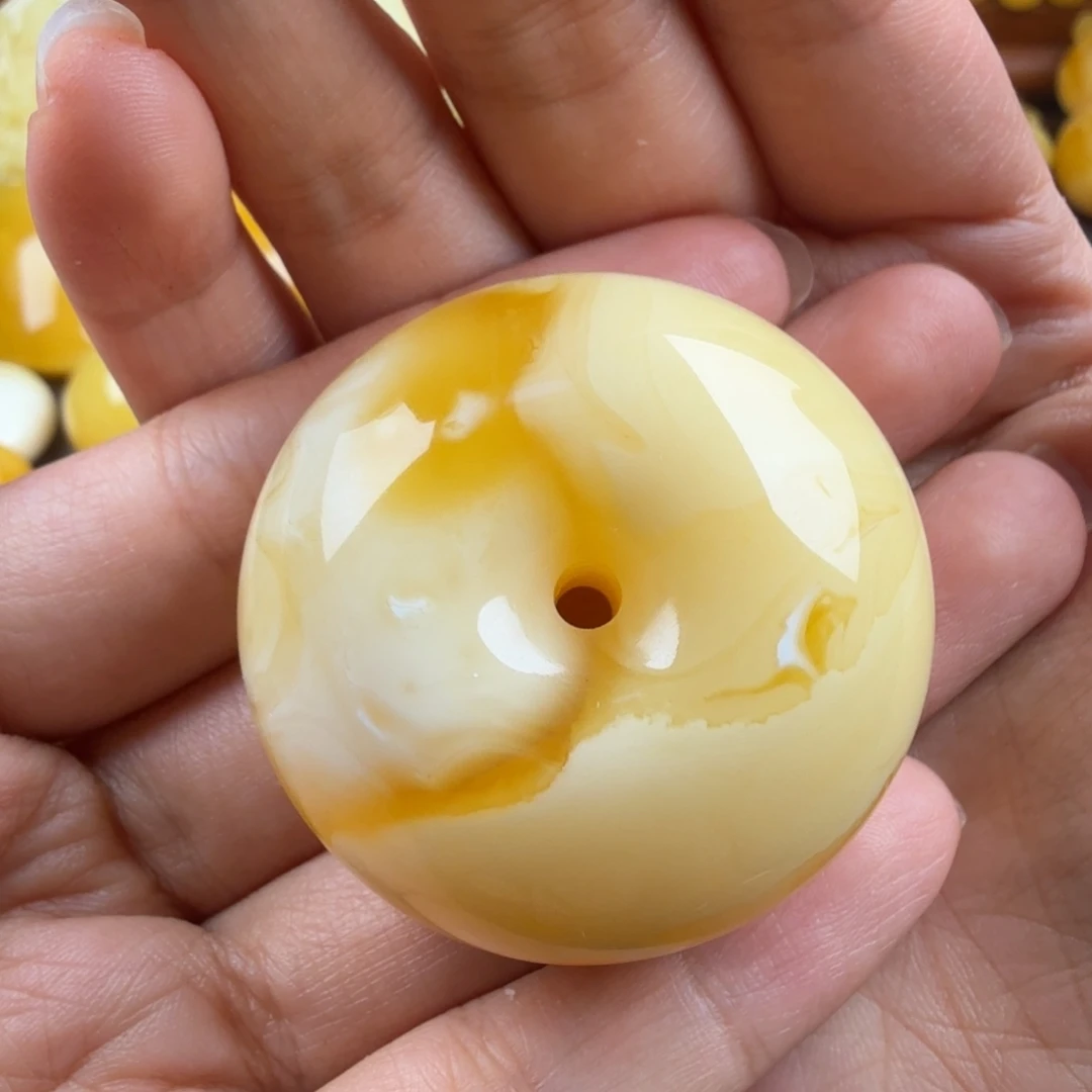 琥珀未镶嵌颈饰纯天然琥珀蜜蜡无优化