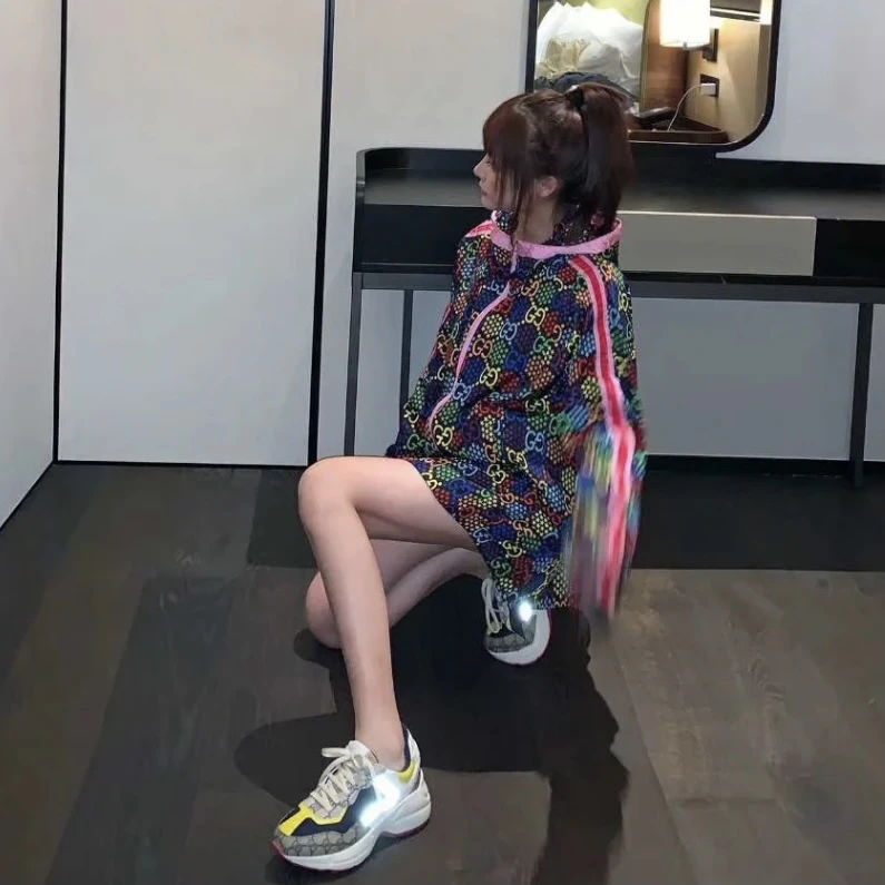 95新 GUCCI/古驰 炫彩满印外套 S码 95新