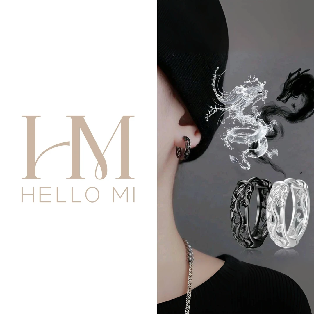 合金耳饰 耳钉男貔貅龙流苏招财单只耳环男士个性潮男冷淡风