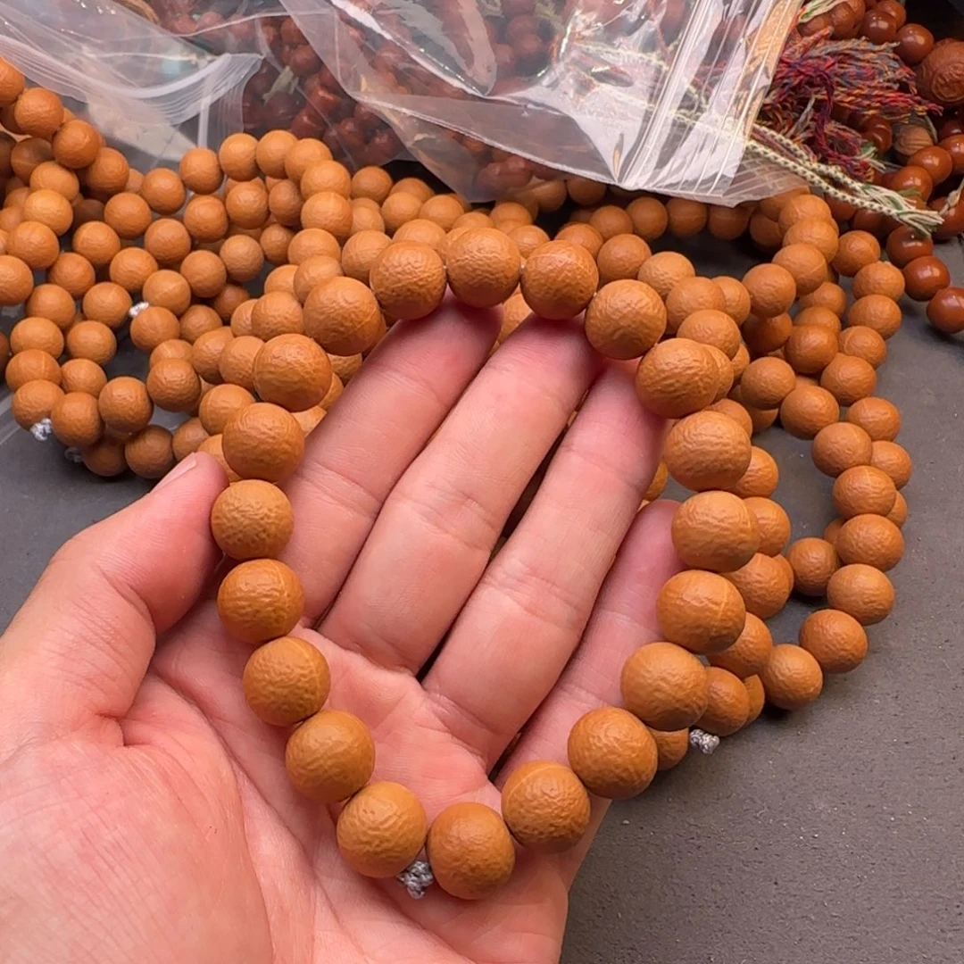 手串猴头核桃原色正圆浮光手持13