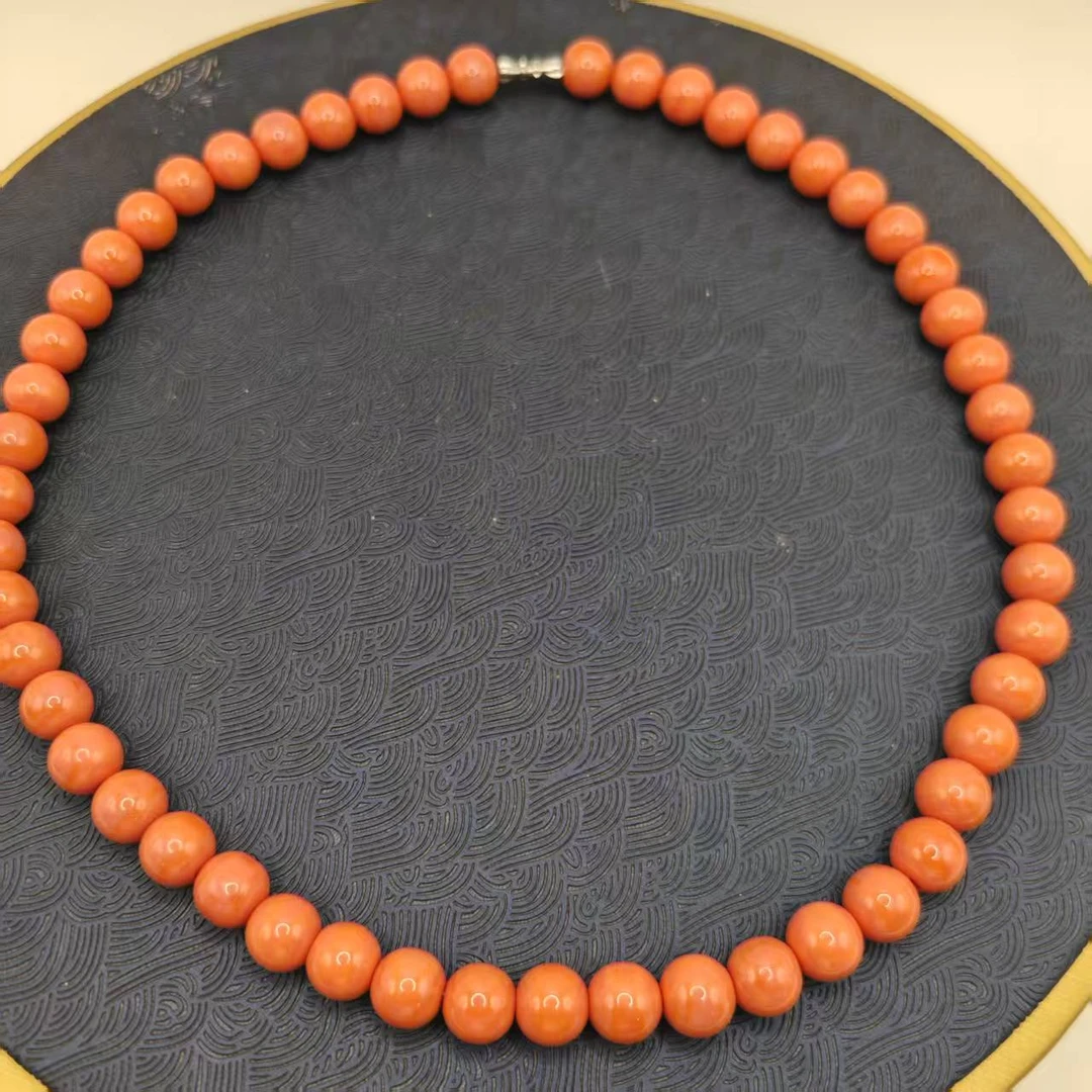 7号H155杉10mm圆珠项链