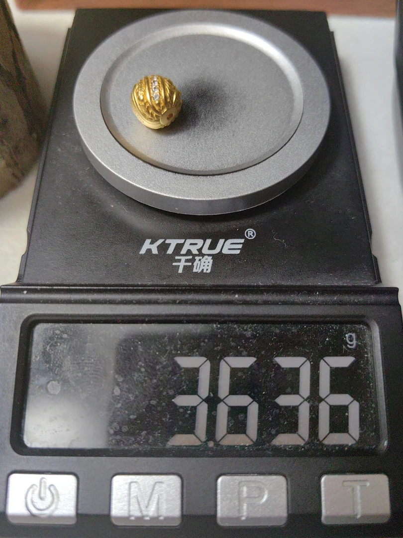 足金999凯旋珠黄金手串配饰
