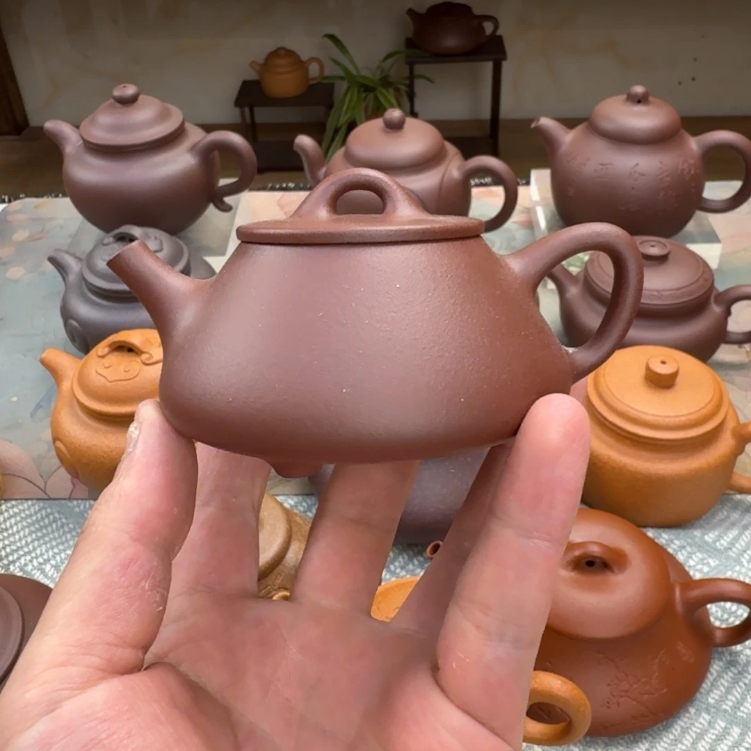 茶壶紫砂微瑕 勇瓢 紫泥 125cc