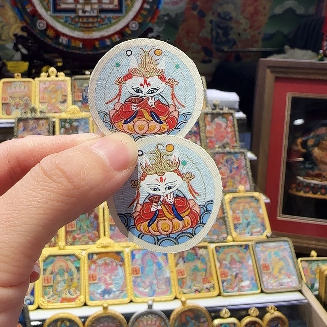 装裱画狐狸一个不带壳子