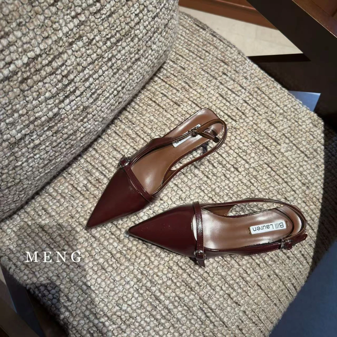 MO（MENG）96-22时装凉鞋低跟细跟夏季女鞋尖头休闲