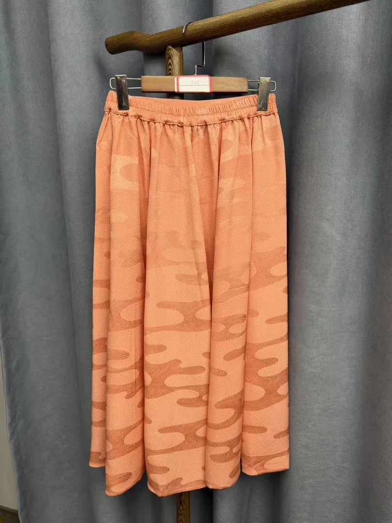 2025秋季新款时尚百搭桑蚕丝半身裙女T255