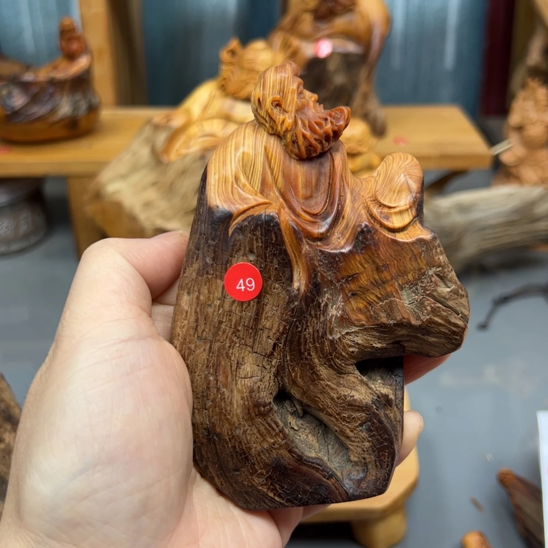 草****木崖柏木摆件手把件