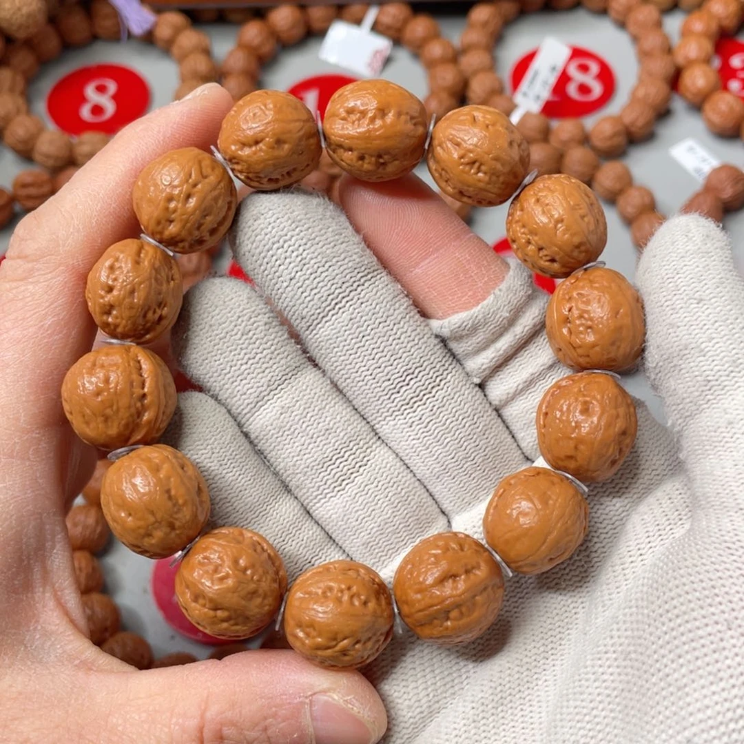 文玩核桃手串矮桩大肚元宝17mm