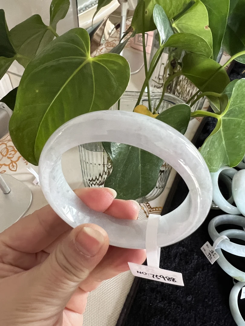 天然A货翡翠手镯NO075988圈口58.5