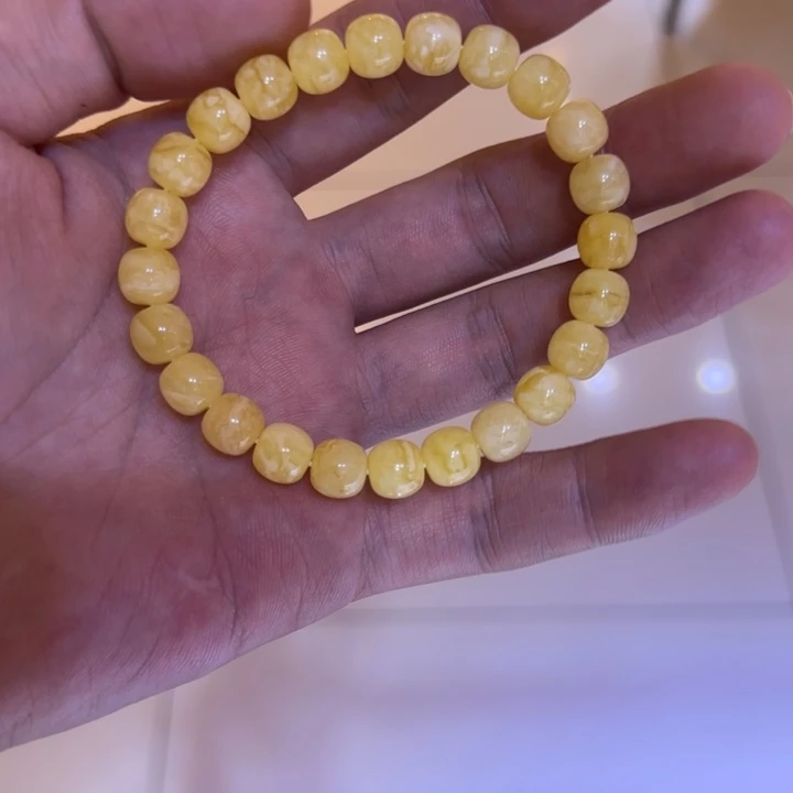 手链琥珀未镶嵌蜜蜡