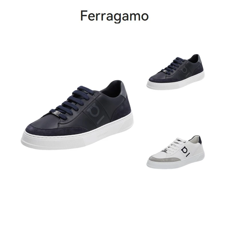 未使用 FERRAGAMO/菲拉格慕 男士系带运动鞋板鞋0784502