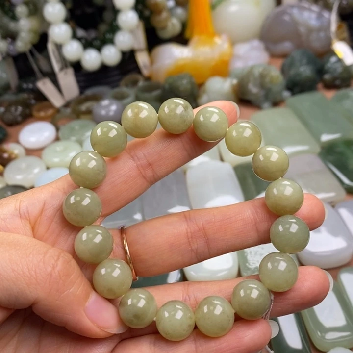 和田玉未镶嵌手链