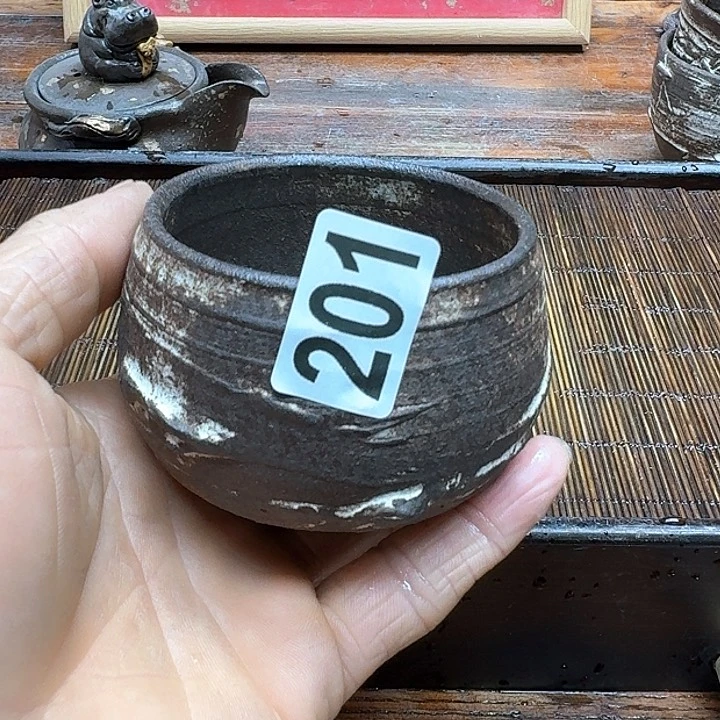 纯手工制作粗陶茶具