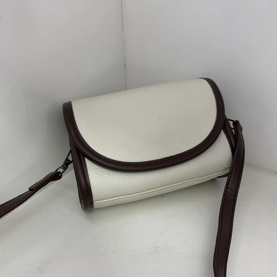 【头层牛皮】真皮女包单肩斜挎包豆腐包2815