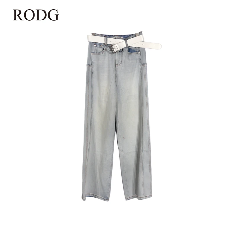RODGR51NK0250A 春季新款简约磨白做旧牛仔裤 0250