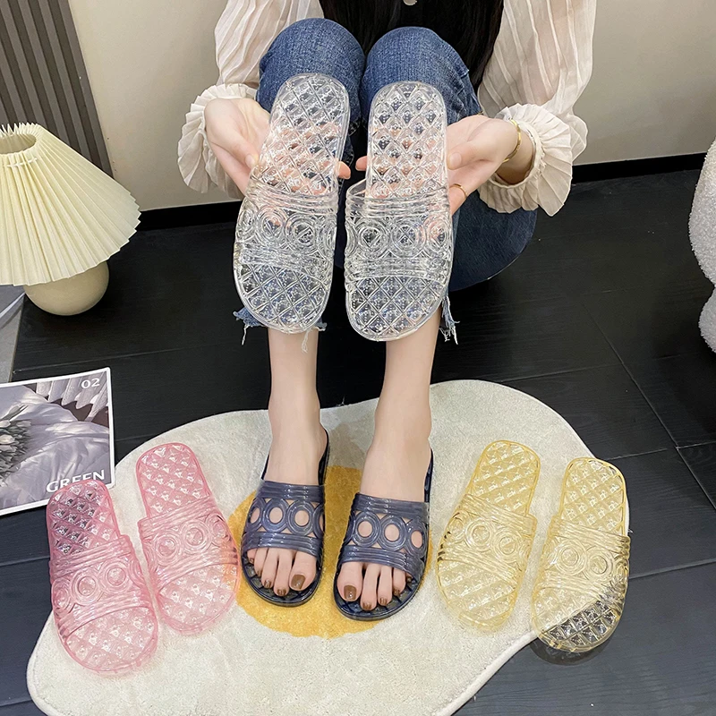 日常一字型防滑浅口夏季一字拖软底夏天防臭凉拖鞋女士情侣女鞋