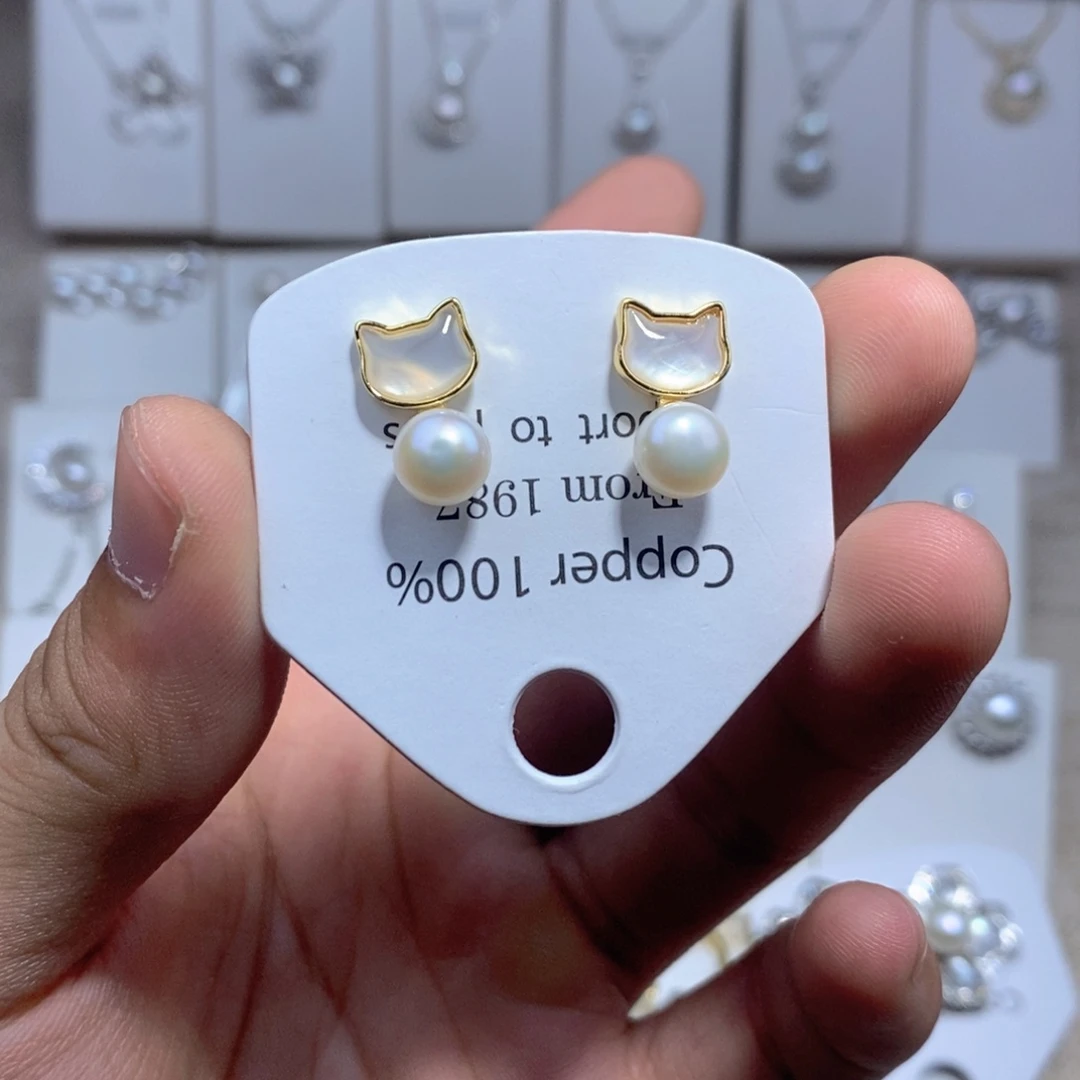 未镶嵌耳饰淡水珍珠