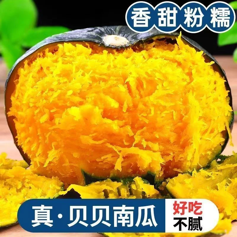 【5斤精品大果】2025正宗贝贝南瓜粉面干甜产地现摘现发老南瓜
