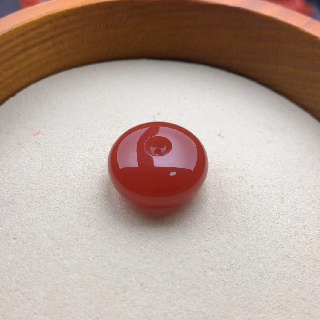 南红玛瑙未镶嵌保山天然原矿南红平安扣吊坠