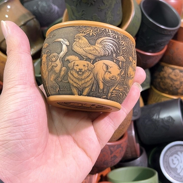 茶杯紫砂全手工紫砂主人杯