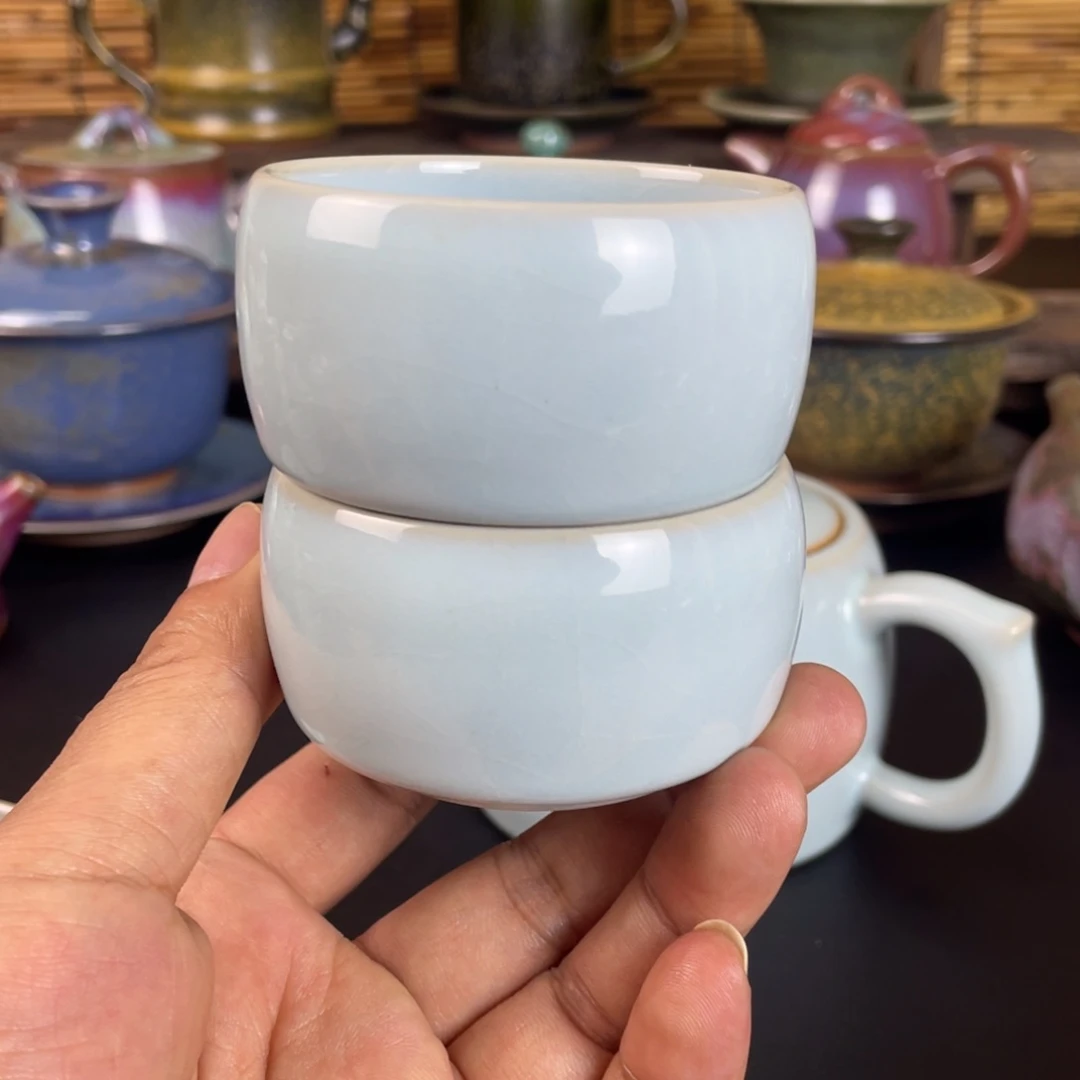 瓷片雨*铃汝瓷主人杯支钉