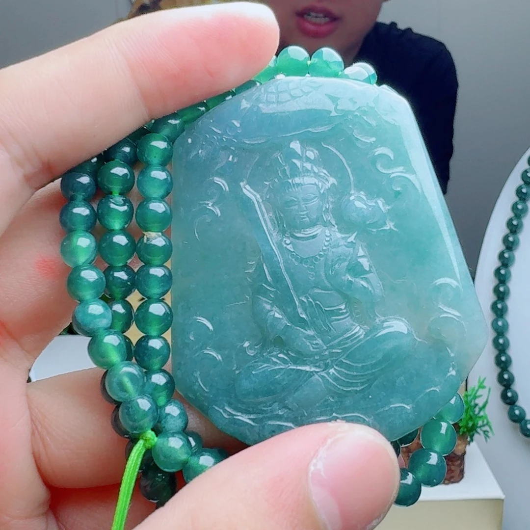 翡翠未镶嵌颈饰多样性随机发其一