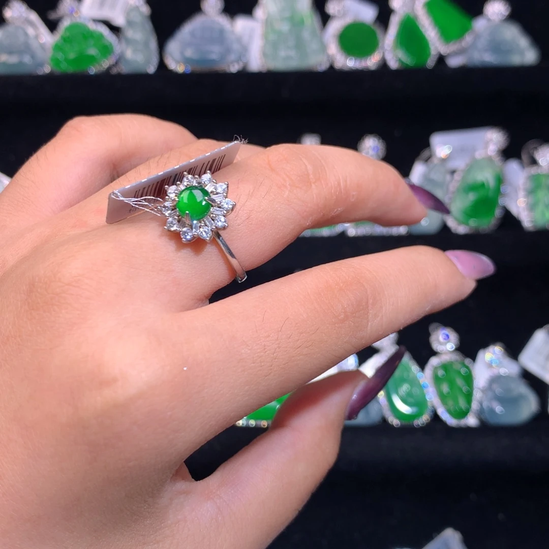 【闪购商品】颈饰银S925镶嵌翡翠天然翡翠