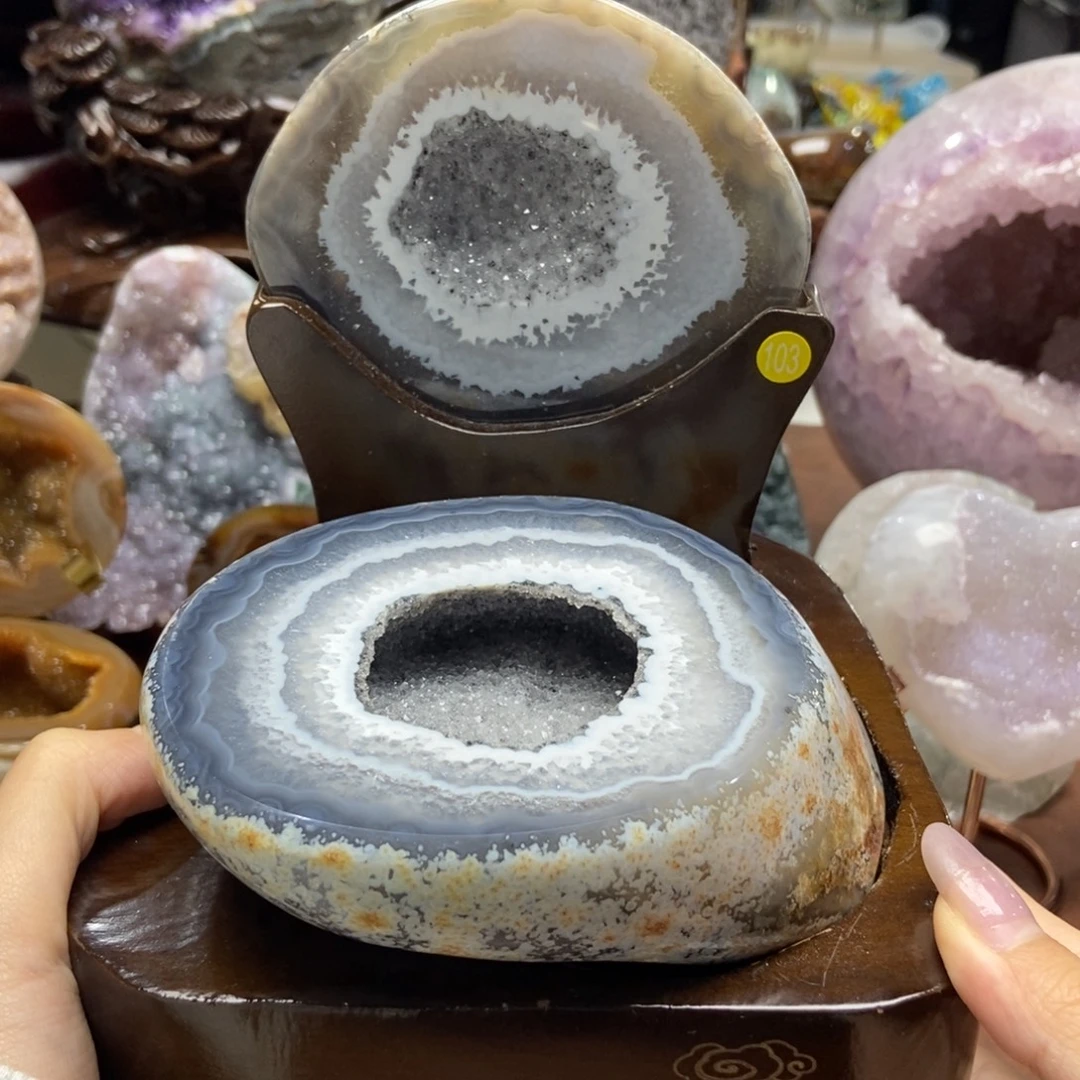 紫晶未镶嵌摆件水晶