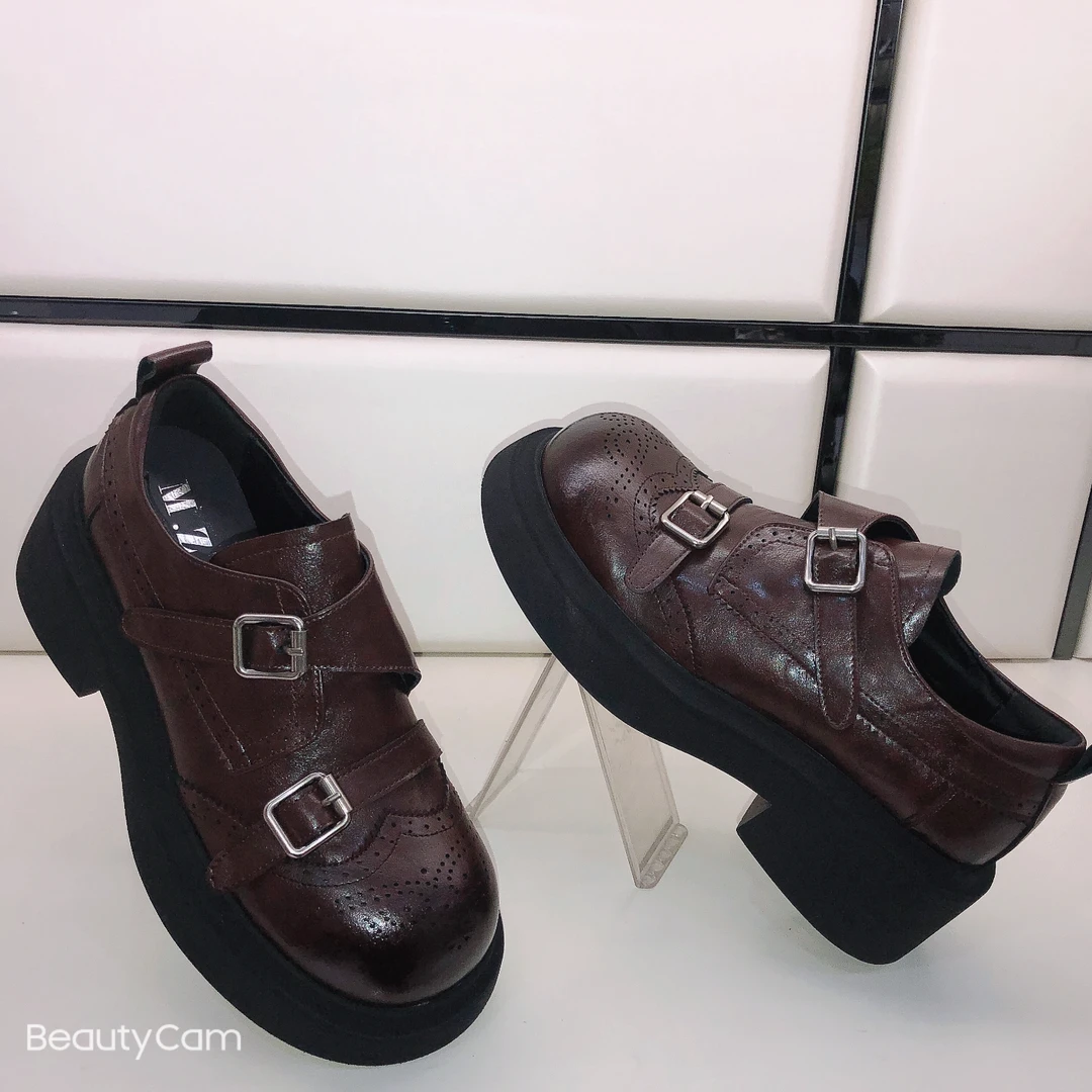 木2007-2潮流韩版双卡扣魔术贴乐福鞋女鞋时尚百搭