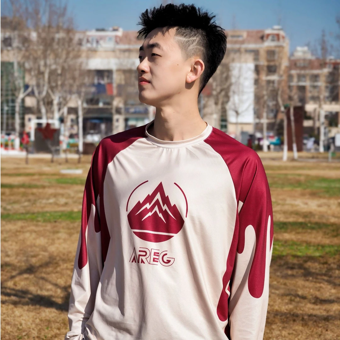 AREG沙漠长袖夏季美式风情侣中性通用运动T恤男士训练速干投篮服