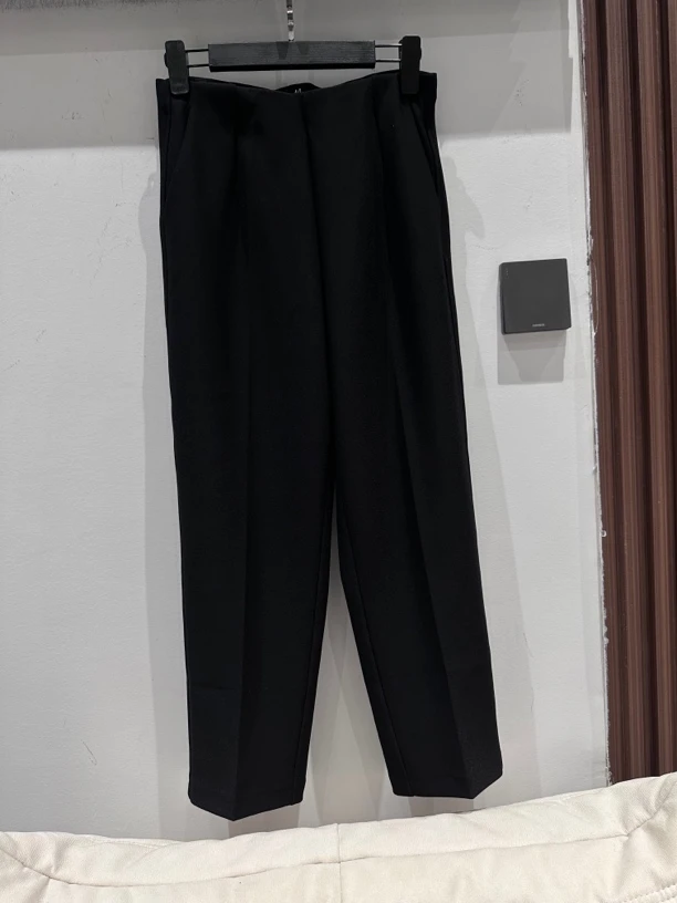 （柒贰柒服饰）25早春新款气质时尚高腰九分小脚裤