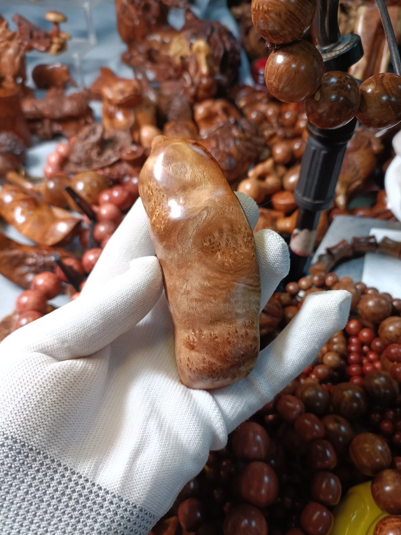 麻梨疙瘩火琉璃手把件